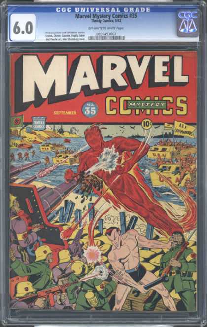 CGC Graded Comics - Marvel Mystery Comics #35 (CGC) - Marvel - September - Guns - Wrench - 10 Cents