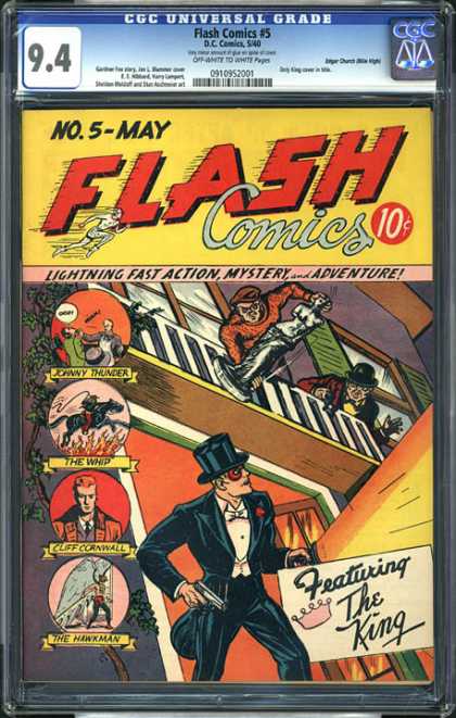 CGC Graded Comics - Flash Comics #5 (CGC) - The Flash - Action - Mystery - Adventure - 10