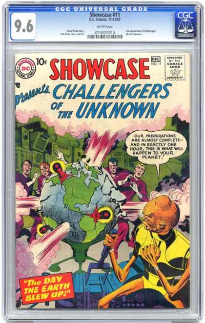 CGC Graded Comics - Showcase #11 (CGC) - Showcase - Challengers Of The Unknown - The Day The Earth Blew Up - Planet Earth - Alien