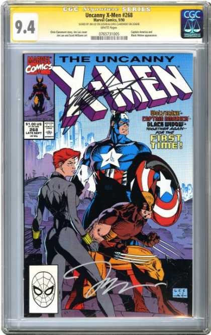 CGC Graded Comics - Uncanny X-Men #298 (CGC) - Star - Super Hero - Claws - Shield - Steps