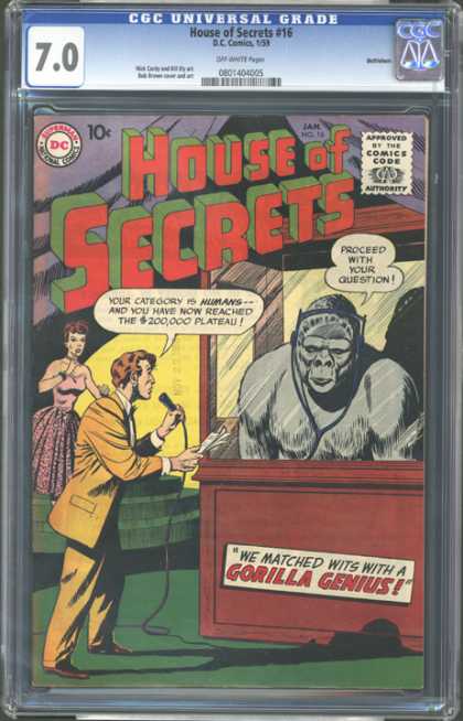 CGC Graded Comics - House of Secrets #16 (CGC)