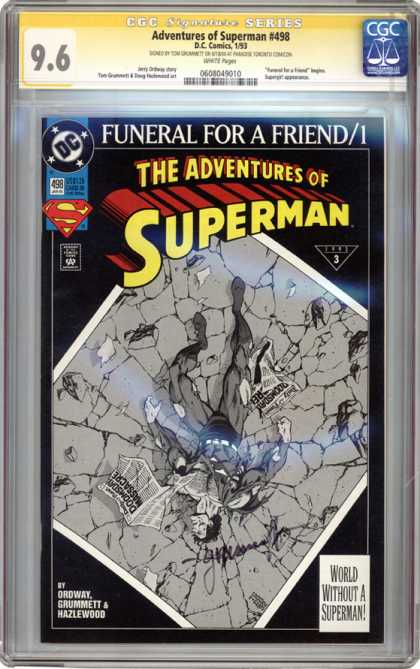 CGC Graded Comics - Adventures of Superman #498 (CGC)