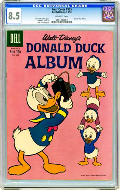 CGC Graded Comics - Four Color #995 (CGC) - Dell Publishing - Wallt Disney - Retro - Cartoon - Comic