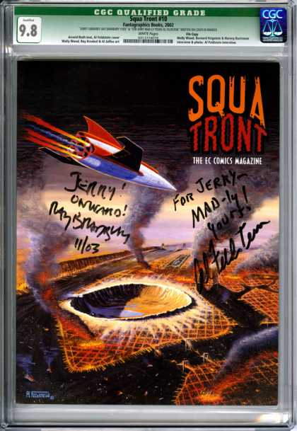 CGC Graded Comics - Squa Tront #10 (CGC) - Squa Tront - Ec Comics - Space Ship - Autographed - Smoke