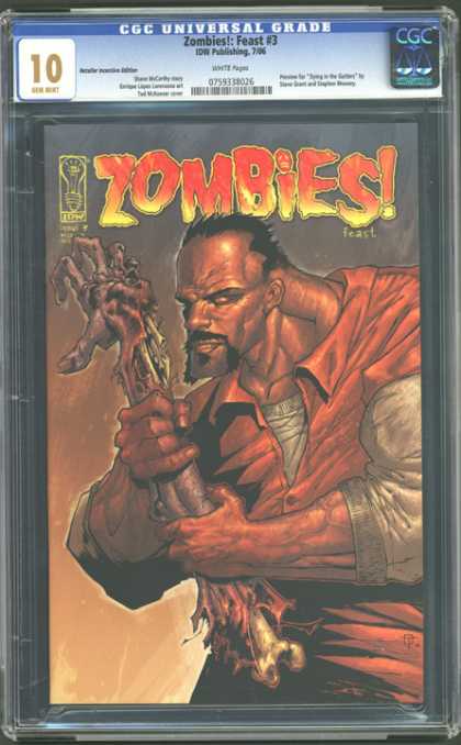 CGC Graded Comics - Zombies!: Feast #3 (CGC) - Zombies - Feast - Idw Publishing - Bone - Broken Hand