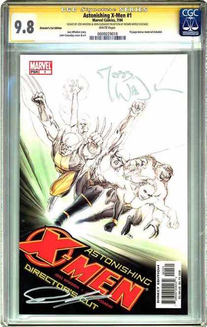 CGC Graded Comics - Astonishing X-Men #1 (CGC) - Wolverine - Cyclops - Leaping - Action - Motion
