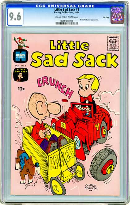 CGC Graded Comics - Little Sad Sack #1 (CGC) - Crunch - Crash - Dog - Loose Wheel - Richie Rich