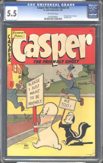 CGC Graded Comics - Casper the Friendly Ghost #2 (CGC) - Casper - The Friendly Ghost - Tree - Cap - Friendly