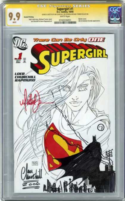 CGC Graded Comics - Supergirl #1 (CGC) - There Can Be Only One - Supergirl - Batman - Churchill - 2006