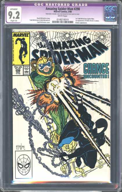 CGC Graded Comics - Amazing Spider-Man #298 (CGC) - Todd Macfarlane - Spidey - Black Suit - Chance - Marvel
