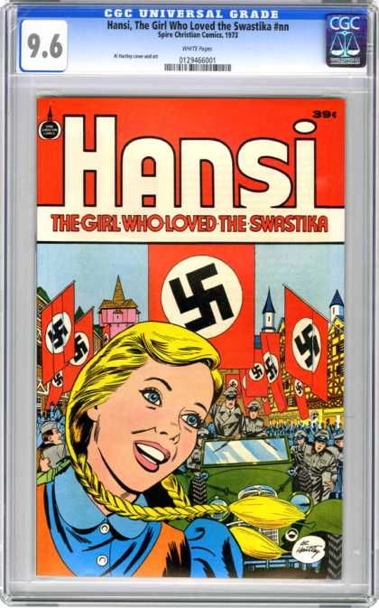 CGC Graded Comics - Hansi, The Girl Who Loved the Swastika #nn (CGC) - The Gire Who Loved The Swastika - Cap - Men - Building - 96