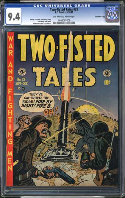CGC Graded Comics - Two-Fisted Tales #29 (CGC) - Two Fisted Tales - War - Fighting Men - Guns - Rockets