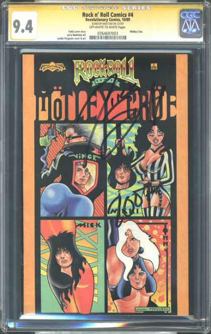 CGC Graded Comics - Rock n' Roll Comics #4 (CGC) - Hard Rock Band - Motley Crue - Rock N Roll Comics 4 - Revolutionary Comics - Graded