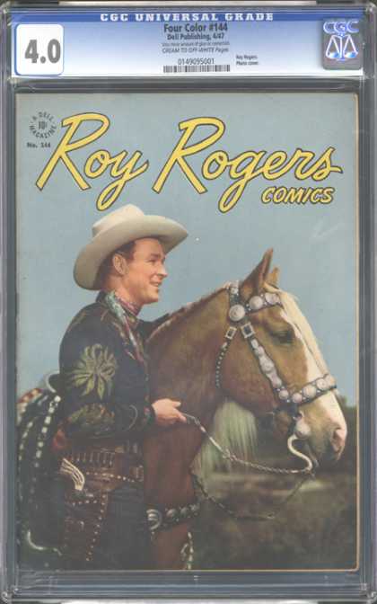 CGC Graded Comics - Four Color #144 (CGC) - Cowboy - Horse - Hat - Gun - Bridle