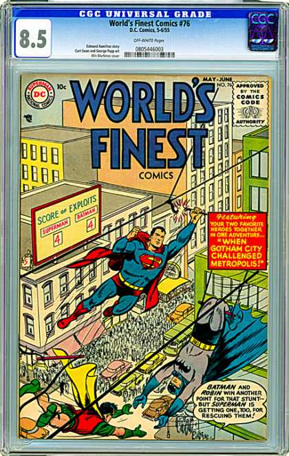 CGC Graded Comics - World's Finest Comics #76 (CGC)
