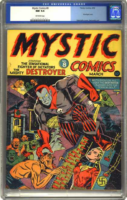 CGC Graded Comics - Mystic Comics #8 (CGC) - Destroyer - March - No 8
