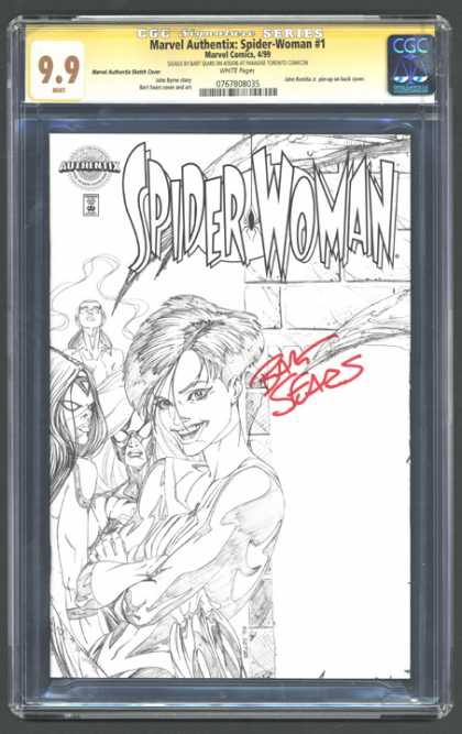 CGC Graded Comics - Marvel Authentix: Spider-Woman #1 (CGC) - Cgc - Cgc Comics - Spider-woman - Girls - Custom