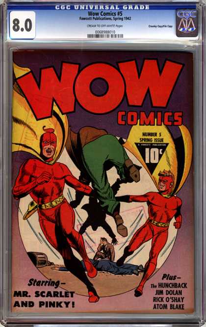 CGC Graded Comics - Wow Comics #5 (CGC) - Wow - Wow Comics - Ms Scarlet - Pinky - The Hunchback