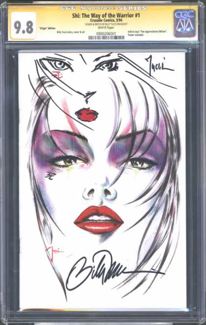 CGC Graded Comics - Shi: The Way of the Warrior #1 (CGC) - Red Lips - Drawing - Shi - The Way Of The Warrior 1 - 98