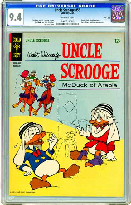 CGC Graded Comics - Uncle Scrooge #55 (CGC) - Uncle Scrooge - Mc Duck Of Arabia - Gold Key - Walt Disneys - Universal