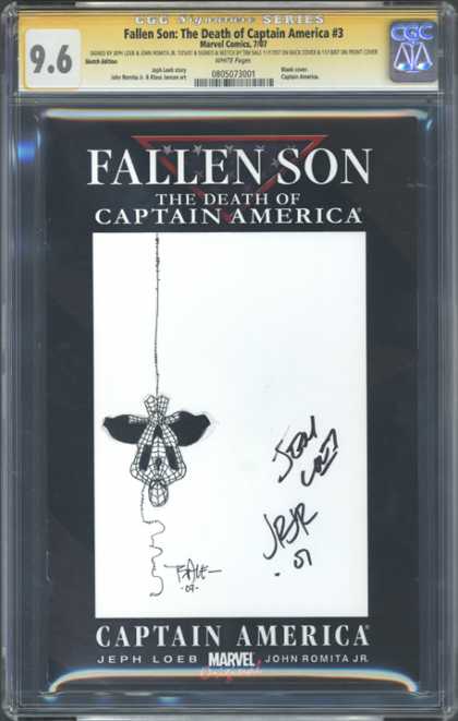 CGC Graded Comics - Fallen Son: The Death of Captain America #3 (CGC) - Fallen Son - The Death Of Captain America - Marvel Comics - Spiderman - John Romita Jr