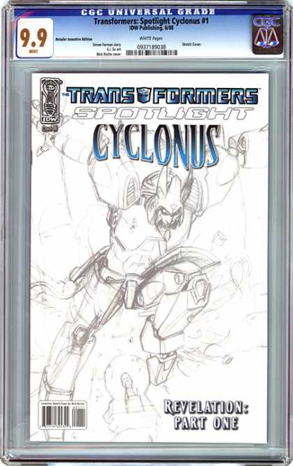 CGC Graded Comics - Transformers: Spotlight Cyclonus #1 (CGC)