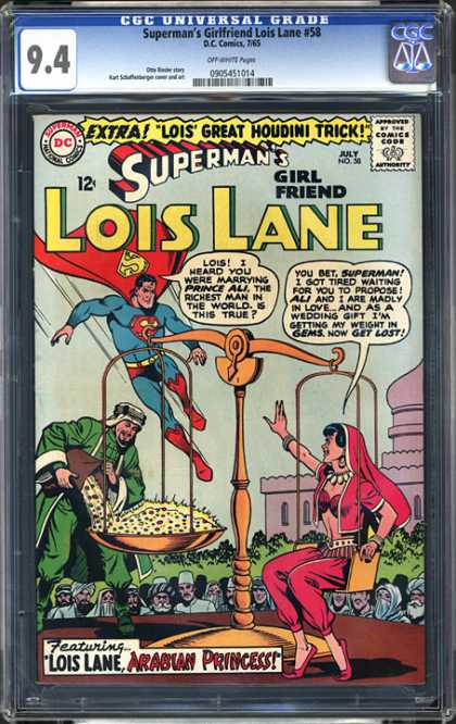 CGC Graded Comics - Superman's Girlfriend Lois Lane #58 (CGC)