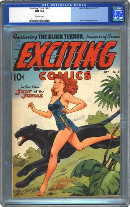 CGC Graded Comics - Exciting Comics #61 (CGC) - Exciting - Comics - The Black Terror - Nemesis Of Crime - Featuring