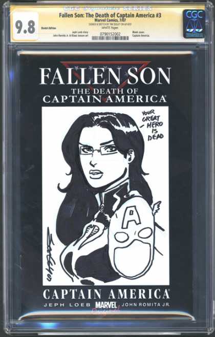 CGC Graded Comics - Fallen Son: The Death of Captain America #3 (CGC) - Fallen Son - Death Of Captain America - Warriors Death - Heros Death - The Fallen