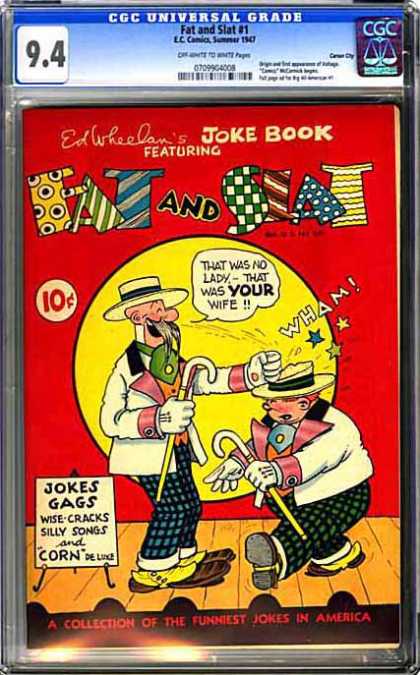 CGC Graded Comics - Fat and Slat #1 (CGC) - Fat And Slat - Ed Wheelan - Joke Book - Jokes Gags - A Collection Of Funniest Jokes In America