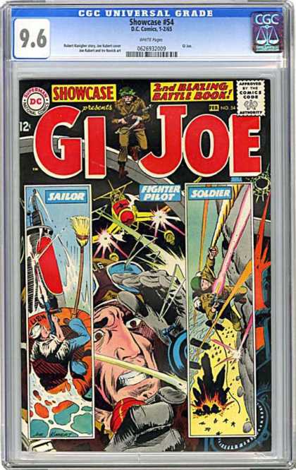 CGC Graded Comics - Showcase #54 (CGC) - Battle - War - Sailor - Fighter Pilot - Soldier