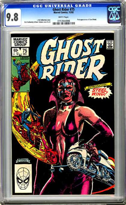 CGC Graded Comics - Ghost Rider #75 (CGC) - Ghost Rider - Steel Wind - Motorcycles - Flames - Marvel Comics