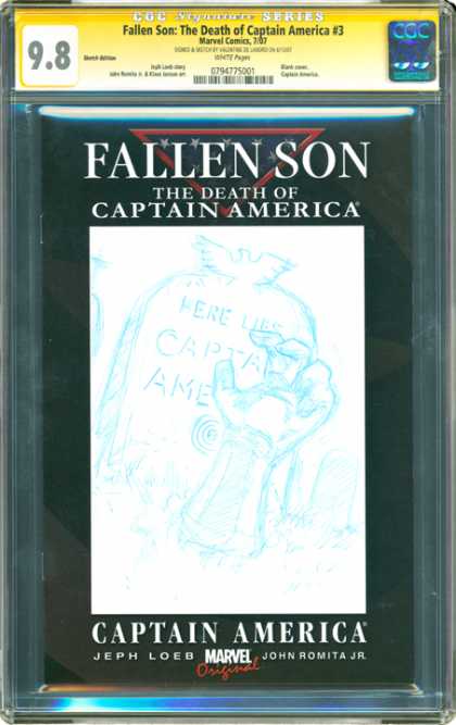 CGC Graded Comics - Fallen Son: The Death of Captain America #3 (CGC)