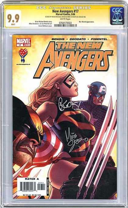 CGC Graded Comics - New Avengers #17 (CGC) - Marvel Comics - Bendis - Deodato - Pimentel - Rated A