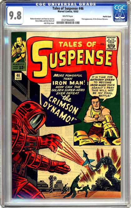 CGC Graded Comics - Tales of Suspense #46 (CGC) - 46 Oci - Iron Man - Crimson Dynamo - Tales Of Suspense 46 - Marvel