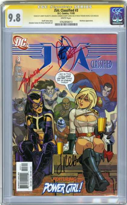 CGC Graded Comics - JSA: Classified #3 (CGC) - Jsa Classified - Dc Comics - Power Girl - Huntress - Amanda Conner