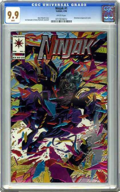 CGC Graded Comics - Ninjak #1 (CGC) - Ninjak - Colorful - Foil - Purple - Silver
