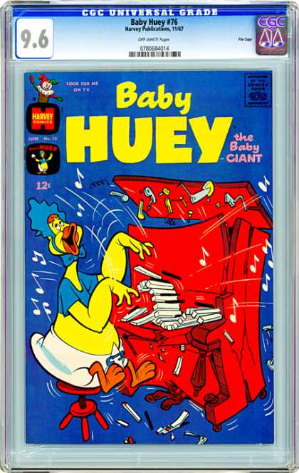 CGC Graded Comics - Baby Huey #76 (CGC) - Baby Huey - The Baby Giant - Big Baby Duck - Piano - Music Notes