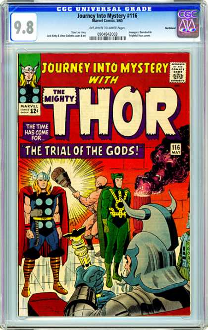 CGC Graded Comics - Journey Into Mystery #116 (CGC) - Horn - Light - Floor - Shine - Color