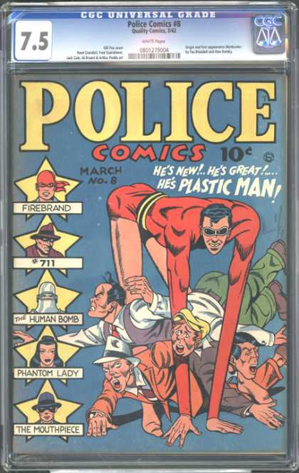 CGC Graded Comics - Police Comics #8 (CGC)