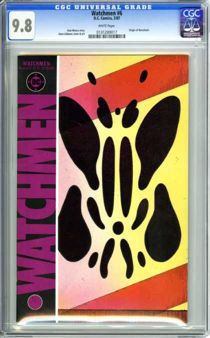 CGC Graded Comics - Watchmen #6 (CGC) - Sc Comics - Watchmen - Inkblot - Shadow - Yeelow Haze