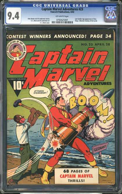 CGC Graded Comics - Captain Marvel Adventures #23 (CGC)