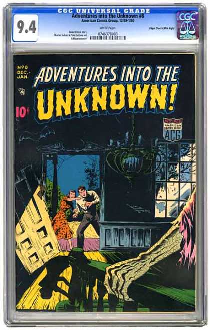 CGC Graded Comics - Adventures into the Unknown #8 (CGC)