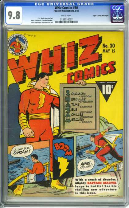 CGC Graded Comics - Whiz Comics #30 (CGC)