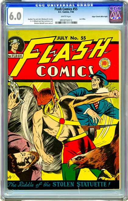 CGC Graded Comics - Flash Comics #55 (CGC) - Flash - July No55 - 60 - Gun - Toy