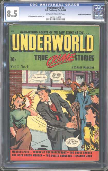 CGC Graded Comics - Underworld #4 (CGC) - Criminal - Murder - Agent - Terror - Slap