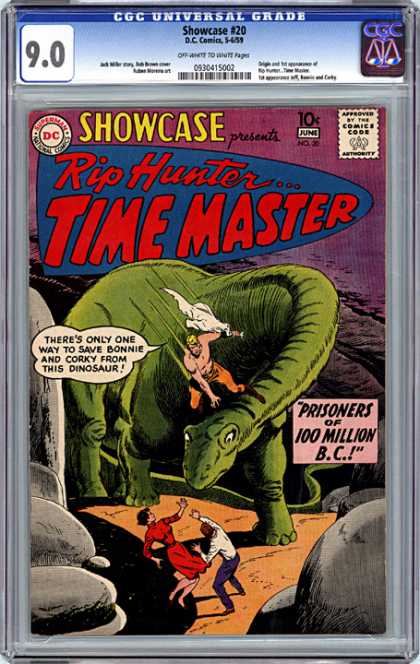 CGC Graded Comics - Showcase #20 (CGC) - Showcase - Rip Hunter - Time Master - Comics Code - Prisoners Of 100 Million Bc