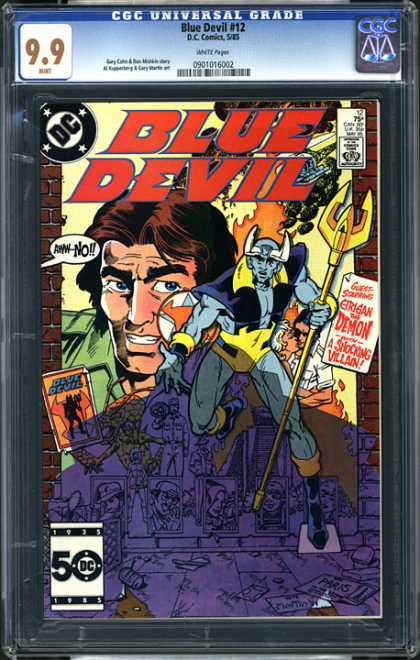 CGC Graded Comics - Blue Devil #12 (CGC) - Dc - Speech Bubbles - Blue Devil - Bricks - Brunette