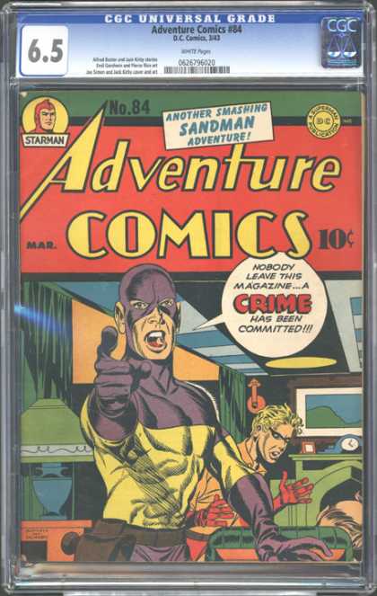 CGC Graded Comics - Adventure Comics #84 (CGC)