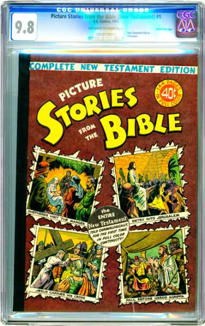 CGC Graded Comics - Picture Stories from the Bible (New Testament) #1 (CGC) - New Testament Edition - Jesus - Sheperds - Jerusalem - Paul